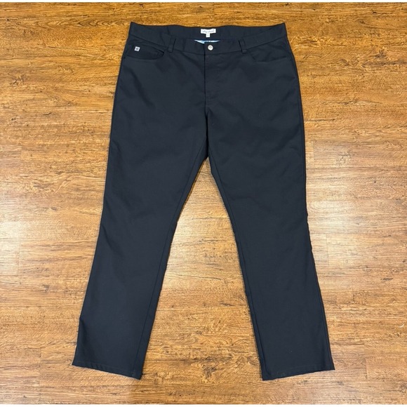 Peter Millar Black EB66 Performance Casual Golf Five-Pocket Chino Pant Men 40x31